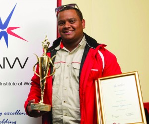 Champion welder, Houston Isaacs says that the SAIW and welding changed his life..jpg